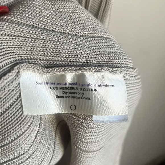 MM Lafleur M The Hayden Dress Geo Micro Knit Ribbed Cotton Dress Sea Salt - Picture 7 of 12